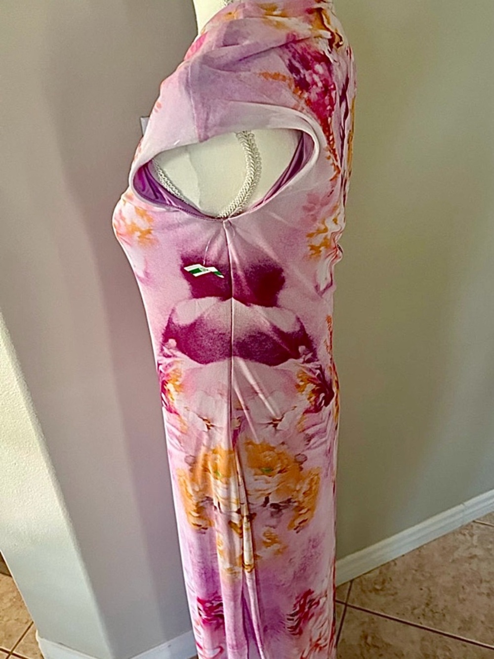 AFRM Pink Floral Midi Dress - Picture 4 of 4